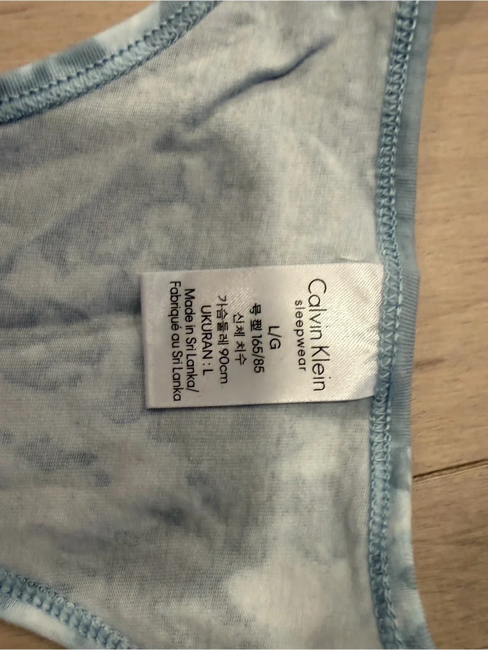Calvin Klein Blue Cloud Tie-Dye Tank & Shorts Set